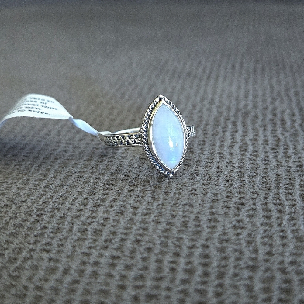 Shivam Rainbow🌈 Moonstone🌙 Marquise Ring💍 - NWT - Picture 13 of 16